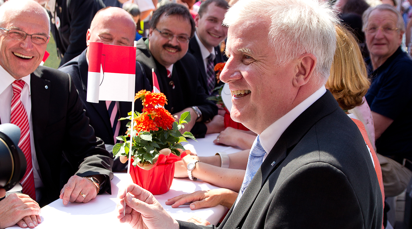 Ministerpräsident Horst Seehofer zu Gast beim Tag der Franken 2013 in Bayreuth. (Foto: Sabine Greiner)